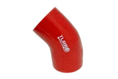 Kolanko silikonowe 45st TurboWorks Czerwone 60mm