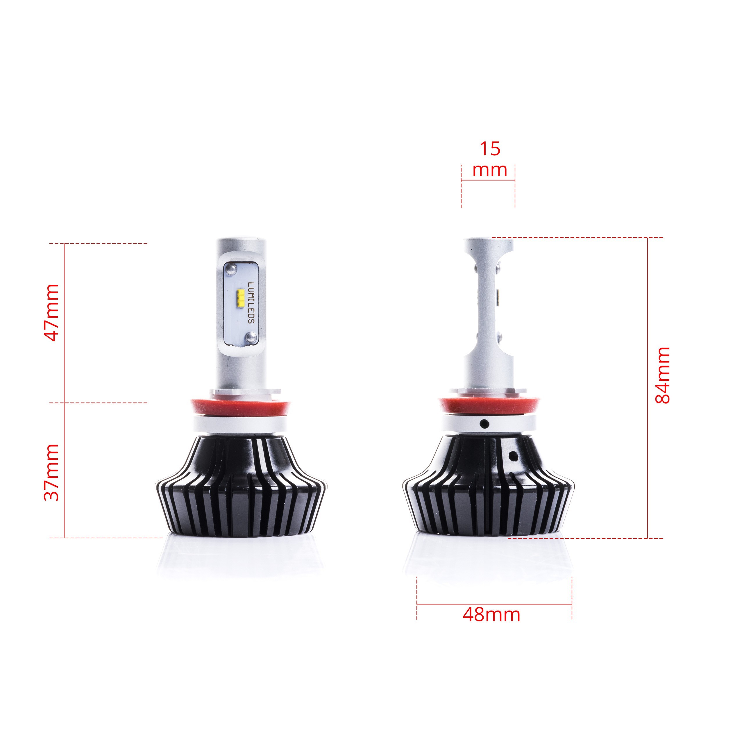 Żarówki LED H11 CANBUS PHILIPS Luxeon ZES GRUBYGARAGE Największy