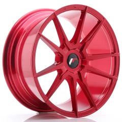 JR Wheels JR21 18x8,5 ET20-40 Blank Platinium Red