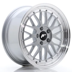 JR Wheels JR23 17x8 ET40 5x120 Hyper Silver w/Machined Lip