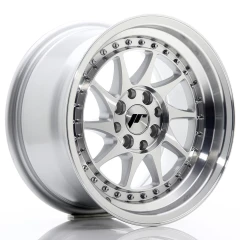 JR Wheels JR26 15x8 ET25 4x100/108 Silver Machined Face