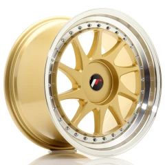 JR Wheels JR26 18x9,5 ET20-40 BLANK Gold w/Machined Lip