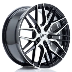 JR Wheels JR28 17x8 ET40 5x114,3 Gloss Black Machined Face