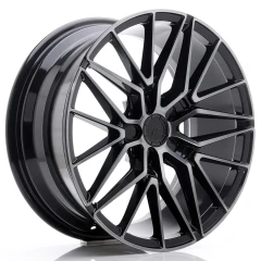 JR Wheels JR38 18x8 ET20-45 5H BLANK Black Brushed w/Tinted Face