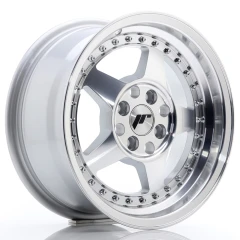 JR Wheels JR6 15x7 ET25 4x100/108 Silver Machined Face