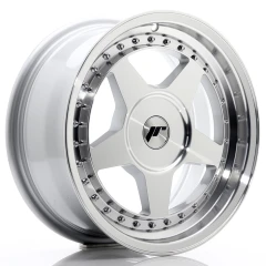 JR Wheels JR6 16x7 ET20-35 BLANK Silver Machined Face