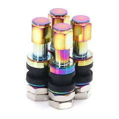 ZESTAW ALUMINIOWYCH WENTYLI  JR V2 - NEOCHROME największy sklep tuningowy w Polsce!