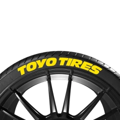 Napisy Toyo Tires Żółte