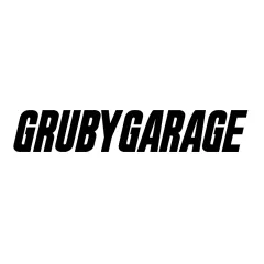 Naklejka GRUBYGARAGE Czarna 17x3cm największy sklep tuningowy w Polsce!