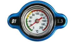 Korek wlewu chłodnicy z termometrem D1Spec 28mm 1.3 Bar Niebieski największy sklep tuningowy w Polsce!