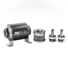 Filtr paliwa DeatschWerks 100 mikronów 3/8" 70mm największy sklep tuningowy w Polsce!
