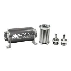 Filtr paliwa DeatschWerks 10 mikronów 5/16" 110mm największy sklep tuningowy w Polsce!
