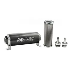 Filtr paliwa DeatschWerks 100 mikronów 3/8" 160mm największy sklep tuningowy w Polsce!