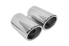 Podwójna Końcówka Tłumika 70mm (2.75 cala) wejście 67mm Chrome największy sklep tuningowy w Polsce!