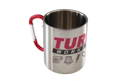 Kubek metalowy 300ml Srebrny TurboWorks - GRUBYGARAGE - Sklep Tuningowy