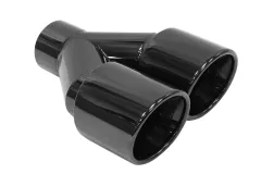 Podwójna Końcówka Tłumika 2x89mm wejście 63mm Black Chrome Prawa największy sklep tuningowy w Polsce!