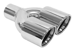 Podwójna Końcówka Tłumika 2x89mm wejście 63mm Polerowana największy sklep tuningowy w Polsce!