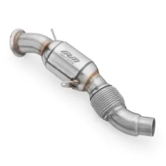 Downpipe BMW E60 E61 525d 530d 530xd M57N2 z tłumikiem 76 i 61 mm największy sklep tuningowy w Polsce!