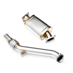 Downpipe BMW E60 E61 525d 530d M57N 2002-2007 EURO 3 z tłumikiem 63,5 mm największy sklep tuningowy w Polsce!