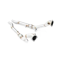 Downpipe Audi S4/RS4 B5 2.7 biturbo automat flansza stary typ 8D0253115F 63,5 mm największy sklep tuningowy w Polsce!