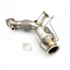 Downpipe BMW G30 540d B57 + katalizator HJS 200 CPSI EURO 6 80 mm największy sklep tuningowy w Polsce!