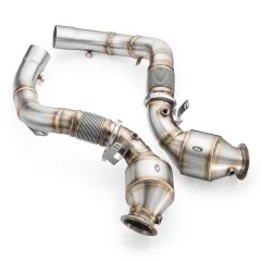 Downpipe BMW M8 F91 + KATALIZATOR HJS 300 cpsi EURO 6 RM-Motors największy sklep tuningowy w Polsce!