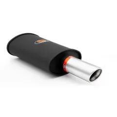 Tłumik sportowy 50mm z końcówką satynową 76mm RM-Motors największy sklep tuningowy w Polsce!