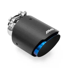 Końcówka wydechu carbon 101 mm montaż 76 mm (3 cala) matowa RM Motors największy sklep tuningowy w Polsce!