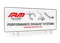 Banner z logo RM Motors 3x1 RM-Motors największy sklep tuningowy w Polsce!