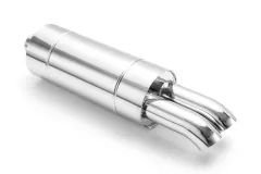 Uniwersalny okrągły tłumik przelotowy 76mm W/O201/76 RM-Motors największy sklep tuningowy w Polsce!