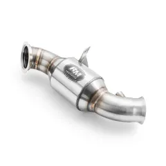 Downpipe Mercedes W205 C200 2.0 Turbo + katalizator Euro 4 100 cpsi 76 mm największy sklep tuningowy w Polsce!