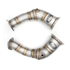 Downpipe AUDI RS4/RS5 B9 2,9 TFSI bez OPF/GPF + katalizatory HJS MS 100 cpsi największy sklep tuningowy w Polsce!