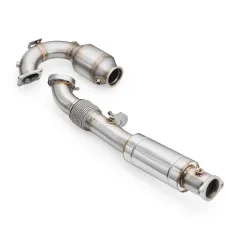 Downpipe Hyundai i20N 1.6 T-GDi 76 mm + katalizator E6 200 CPSI z tłumikiem największy sklep tuningowy w Polsce!