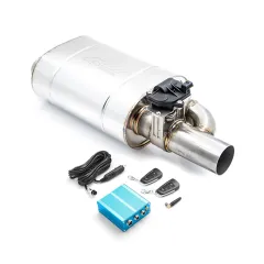 Tłumik Przelotowy Z Zaworem Elektrycznym E300 300 mm Prawa Elektryczny 63,5 mm RM-Motors największy sklep tuningowy w Polsce!