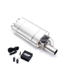 Aktywny tłumik z przepustnicą EV03 dł. 300 mm wejście 63,5 mm / 2,5 cala elektryczny prawy RM Motors największy sklep tuningowy w Polsce!