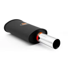 Tłumik końcowy RM118 dł. 330 mm wejście 2x50 mm / 2 cale RM Motors największy sklep tuningowy w Polsce!
