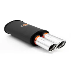 Tłumik końcowy RM213 dł. 330 mm wejście 2x50 mm / 2 cale RM Motors największy sklep tuningowy w Polsce!