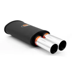 Tłumik końcowy RM218 dł. 330 mm wejście 2x50 mm / 2x2 cale RM Motors największy sklep tuningowy w Polsce!