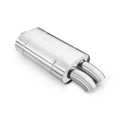 Tłumik końcowy E103 dł. 400 mm wejście 2x50 mm / 2x2 cale (+ przetłoczenie) RM Motors największy sklep tuningowy w Polsce!
