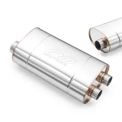 Uniwersalny tłumik E005 dł. 450 mm wejście 50 mm / 2 cale RM Motors największy sklep tuningowy w Polsce!