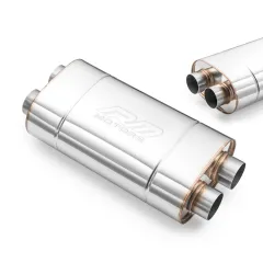 Uniwersalny tłumik E006 500mm 50mm / 2 cale (+ przetłoczenie) RM Motors największy sklep tuningowy w Polsce!