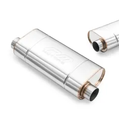 Uniwersalny tłumik eliptyczny EM007 dł. 250 mm wejście 60 mm / 2,36 cala RM Motors największy sklep tuningowy w Polsce!