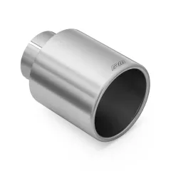 Końcówka wydechu nierdzewna 101 mm montaż 63,5 mm (2.5 cala) satynowa prosta KPZS RM Motors największy sklep tuningowy w Polsce!