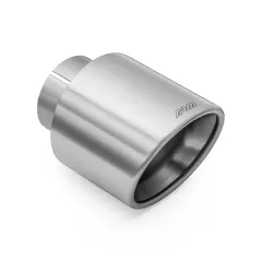 Końcówka wydechu nierdzewna 76mm montaż 50mm (2 cale) satynowa skośna RM Motors największy sklep tuningowy w Polsce!