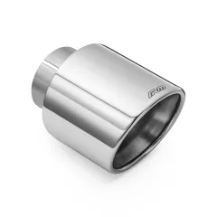 Końcówka wydechu nierdzewna 89 mm montaż 50 mm skośna z obejmą RM Motors największy sklep tuningowy w Polsce!