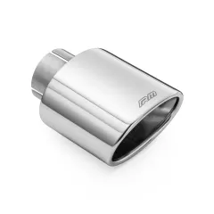 Końcówka wydechu Nierdzewna 100x77 mm montaż 51 mm (2.0 cala) owalna skośna polerowana RM Motors największy sklep tuningowy w Polsce!
