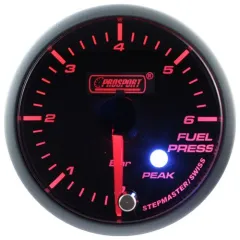 Wskaźnik Prosport ciśnienie paliwa Stepper Motor Peak 52mm Amber największy sklep tuningowy w Polsce!