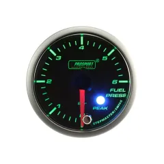 Wskaźnik Prosport ciśnienie paliwa Stepper Motor Peak 52mm Green największy sklep tuningowy w Polsce!