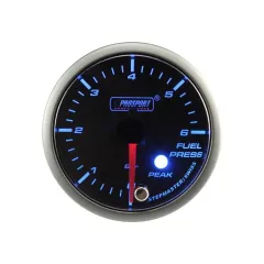 Wskaźnik Prosport ciśnienie paliwa Stepper Motor Peak 52mm Blue największy sklep tuningowy w Polsce!