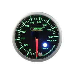Wskaźnik Prosport Napięcie Stepper Motor Peak 52mm Green największy sklep tuningowy w Polsce!